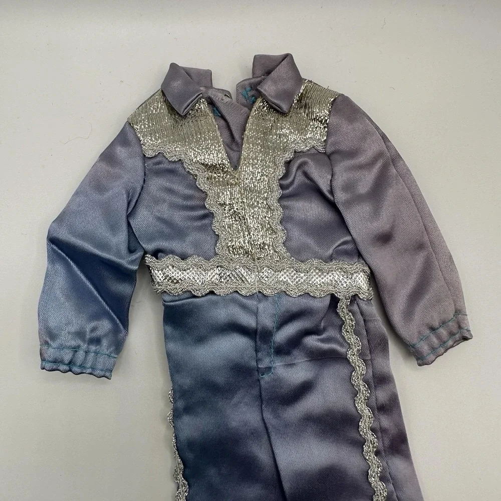 Donny‎ Osmond Doll Blue Jumpsuit 1976 Mattel Pants Suit Pantsuit Outfit Vintage - Picture 3 of 6